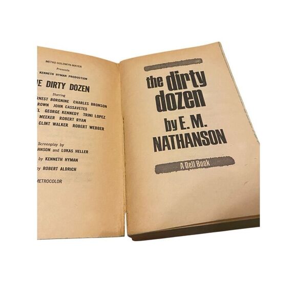 The Dirty Dozen by E M Nathanson Paperback Book Novel 1967 - Picture 6 of 14